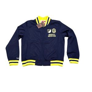 Nashville SC Mitchell & Ness Women’s Zip Up Mesh Full Zip Up Jacket